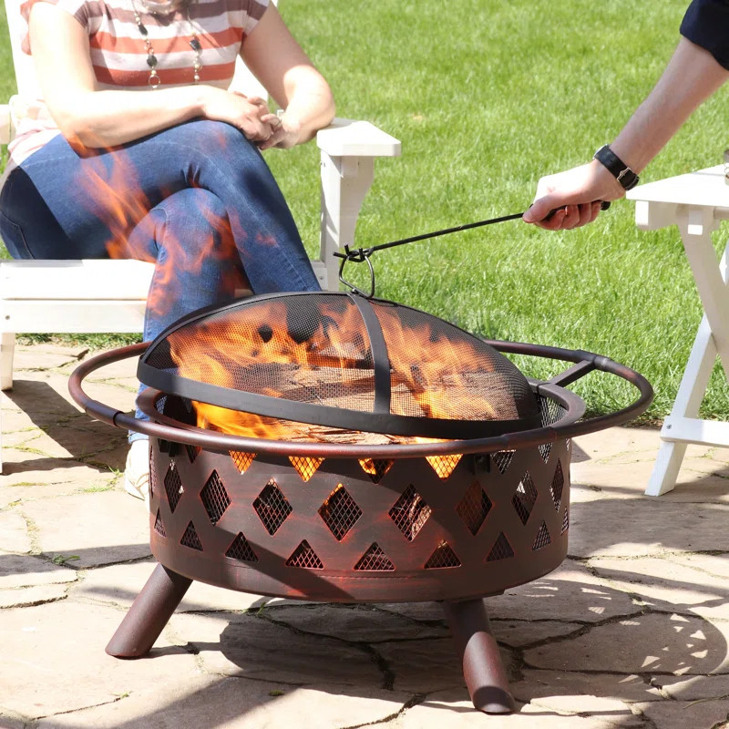 Mast Steel Wood Burning Fire Pit | Wayfair North America