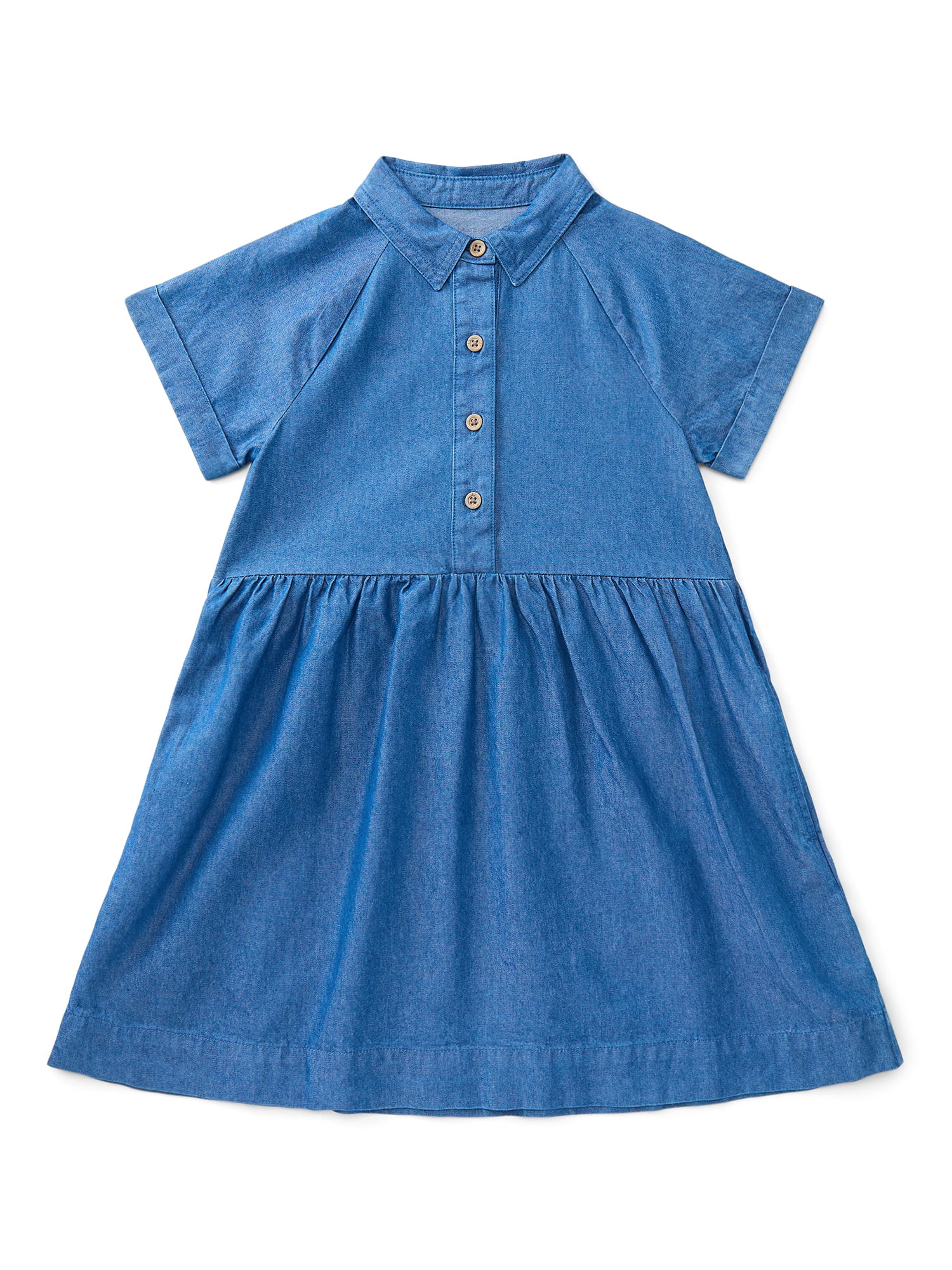 Wonder Nation Girls Collared Dress, Sizes 4-18 & Plus | Walmart (US)