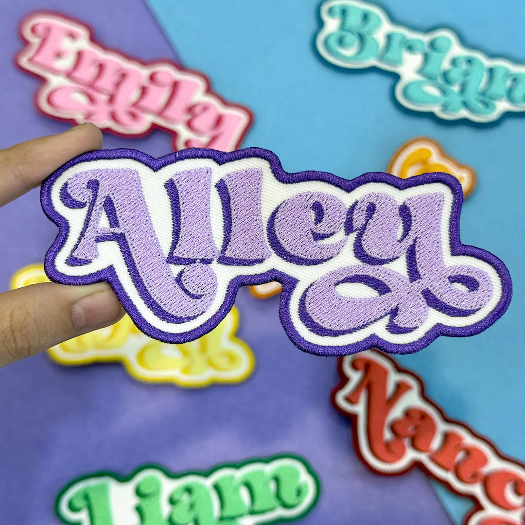 Custom Embroidered Name Patch: Iron-on or Sew-on Patches for Clothes, Hats, Schoolbags - Etsy | Etsy (US)