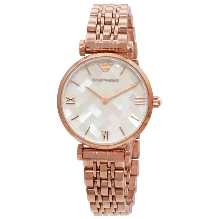 Emporio Armani Women's Rose Gold Mosaic Face Dress Watch AR11110 | Walmart (US)