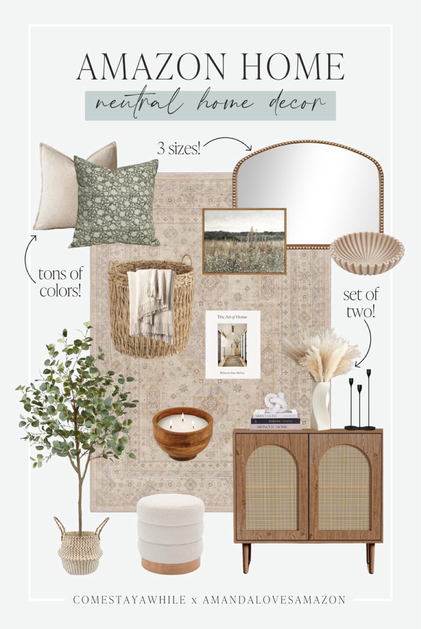 I’m obsessed with these aesthetic  neutral home decor from Amazon 😍🤍 designer inspired home, affordable furniture, come stay awhile, Amanda Vernaci, Amanda loves Amazon. 

#LTKFamily #LTKHome #LTKStyleTip