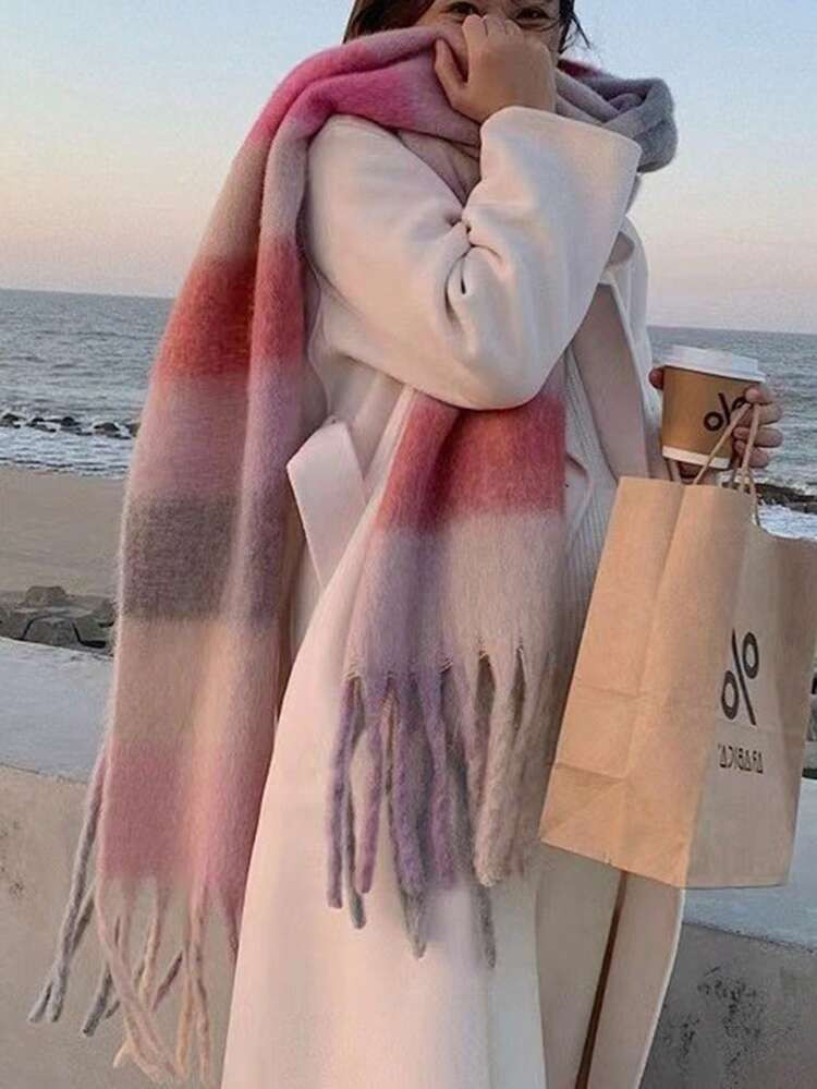1 Peça Lenço Premium De Toque Macio Com Estampa Fofa E Fashion De Pato De Pequim, Quente E Confortável Para Mulheres, Adequado Para Uso Diário, Transporte, Exterior, Lazer Em Casa, Viagens, Presentes De Férias, Acessório | SHEIN