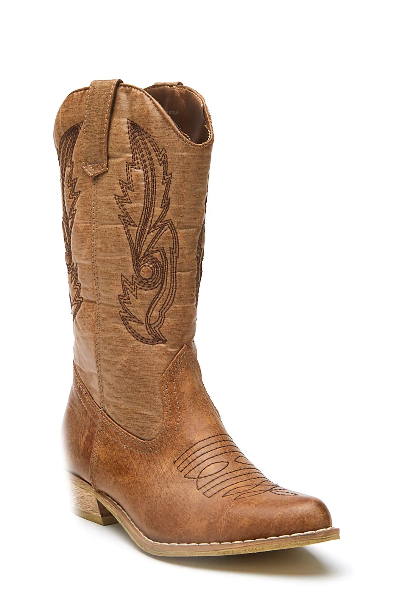 Girl's Coconuts By Matisse Western Boot, Size 2 M - Brown | Nordstrom
