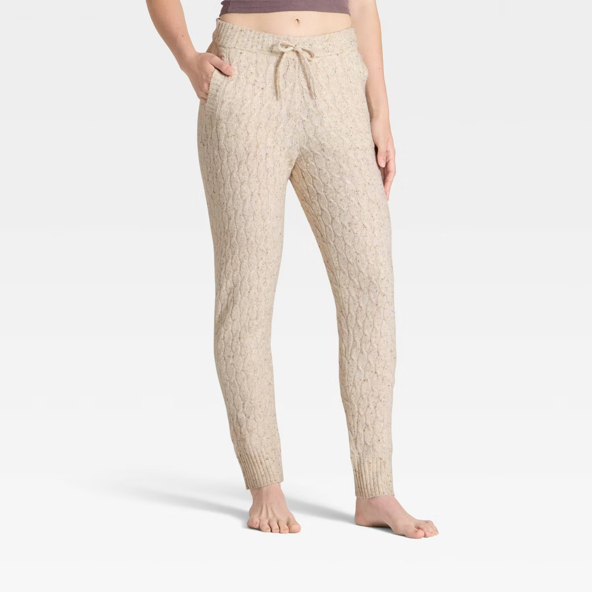 Women's Cashfeel Cable Knit Jogger Pants - Auden™ | Target