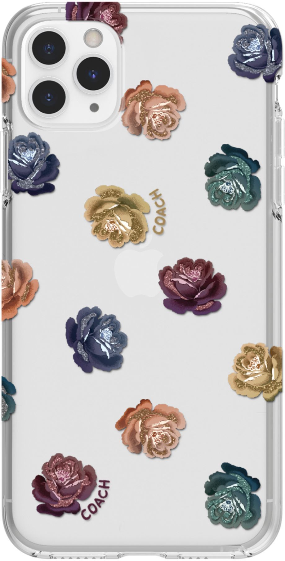 Coach Dreamy Peony Protective Case for Apple iPhone 11 Pro Max Clear/Rainbow/Glitter CIPH-003-DPR... | Best Buy U.S.