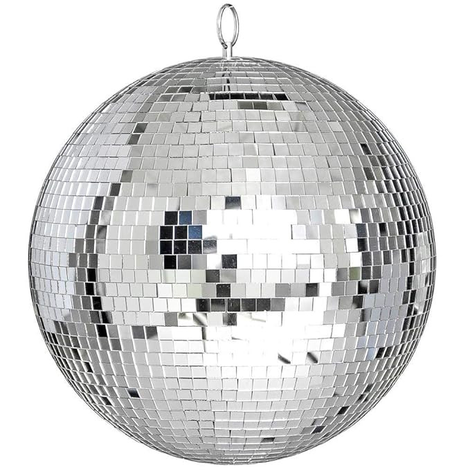 Alikeke 8" Disco Mirror Ball，Silver | Amazon (US)