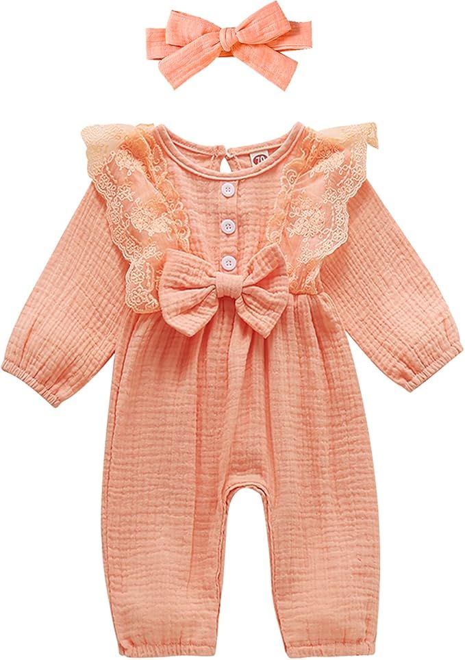 Boho Baby Girl Clothes Newborn Girl Onesies Cute Romper Jumpsuit Toddler Girl Summer Outfits | Amazon (US)