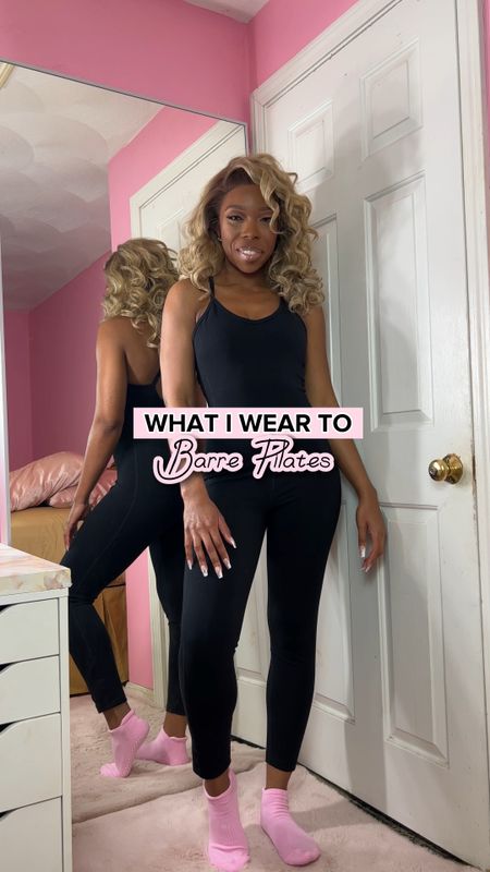 I’ve been taking barre pilates classes for almost 2 months now, and I found some really cute workout clothes that make me feel confident and comfortable. Don’t forget your grip socks!

💖 Old Navy Jumpsuit (size M)
💖 Amazon Grip Socks Set
💖 H&M Compression Jumpsuit (Size S)
💖 Old Navy Silver Metallic Sports Bra (Size S)
💖 Amazon Pink Workout Crop Top (dupe for the Lululemon Align Top)!
💖 H&M Dry Move Crop Top (Size S. I absolutely love these! They are so comfortable)
💖 H&M Dry Move Leggings