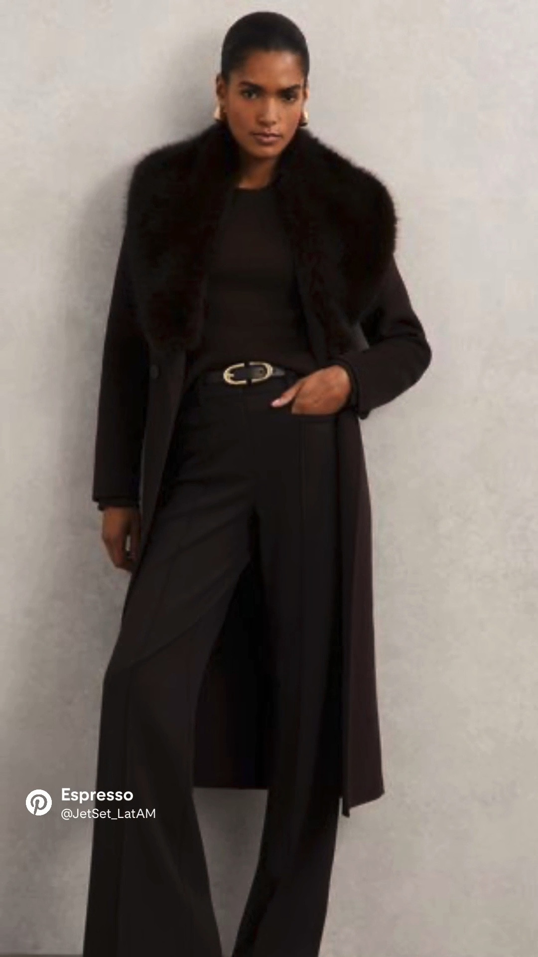 The REISS Benny Coat is a refined winter essential—rich chocolate brown wool-blend, a plush faux-fur collar, and minimalist blindseam tailoring that creates a sleek, sculpted silhouette. It’s the perfect outerwear piece for elevated neutrals, espresso palettes, and polished cold-weather styling.
A timeless addition to the Jet Set LatAM Espresso Collection.

#LTKGiftGuide #LTKHoliday #LTKBeauty