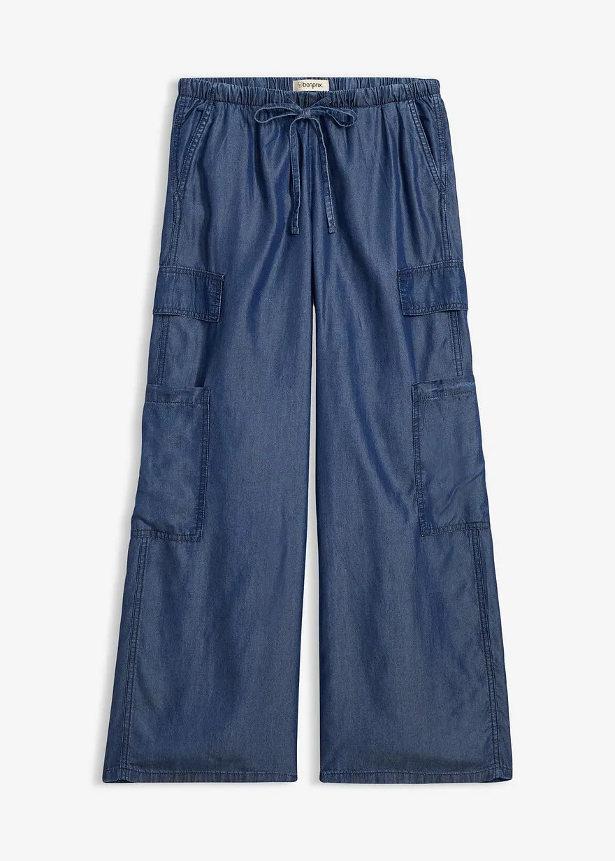 Weite Schlupfhose aus fließendem Lyocell | Bonprix DE