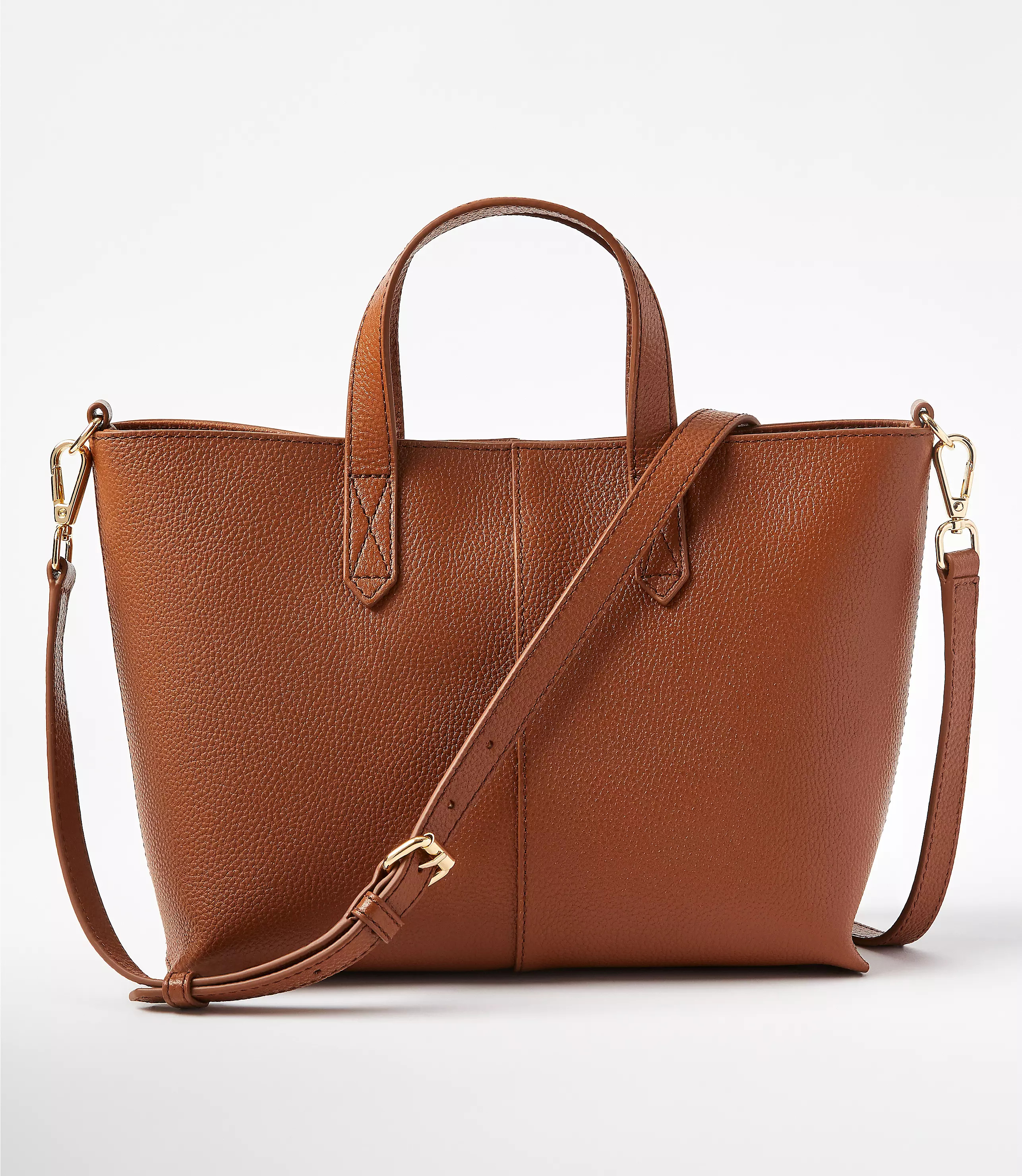 Leather Crossbody Tote Bag | LOFT