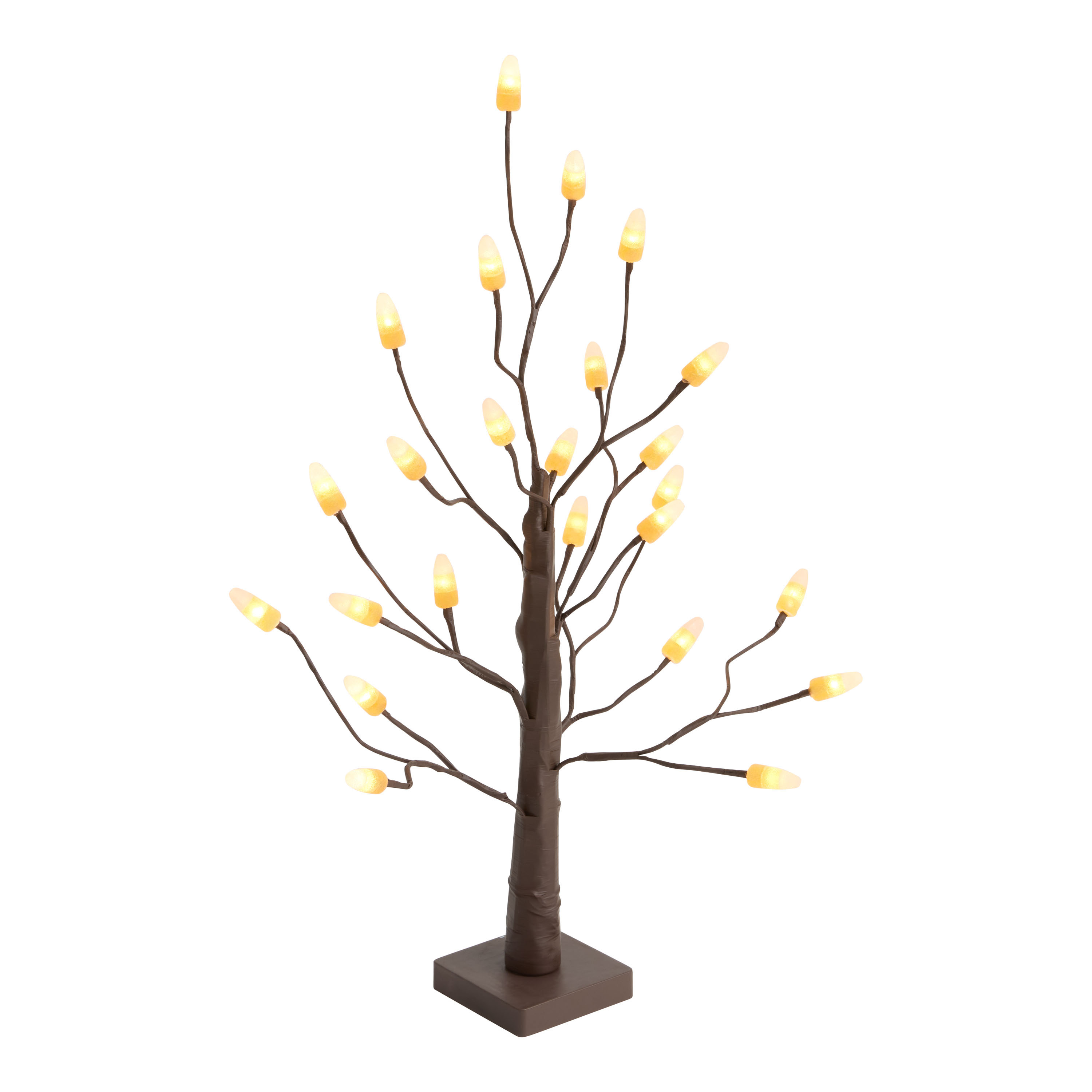 Halloween Candy Corn LED Battery Operated Tabletop Tree Decor | World Market