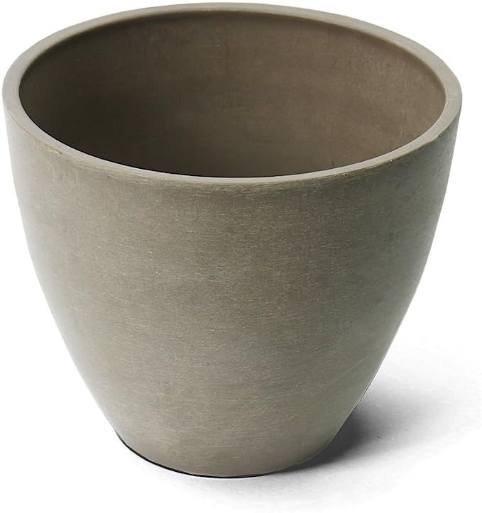 Algreen Round Curve Valencia Planter, 10 by 8.3", Textured Taupe | Amazon (US)