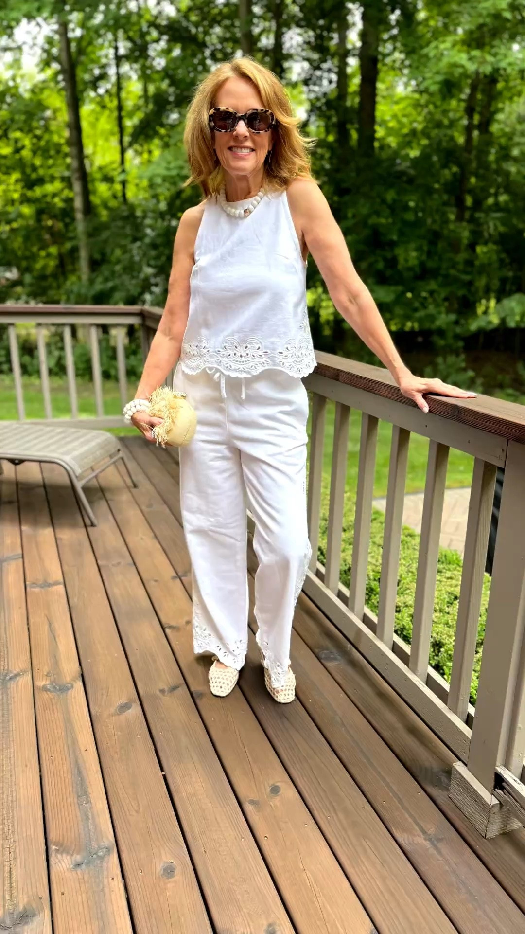 This summer casual outfit caught our eye!! It is denim and it has the embroidered detail on the side of the pant and the lower edges of the halter top. Val is wearing an XS on top and S pant…the pant is made to be a looser fit since it is a pull on pant!!🌸

#LTKootd #LTKOver40 #LTKSeasonal
