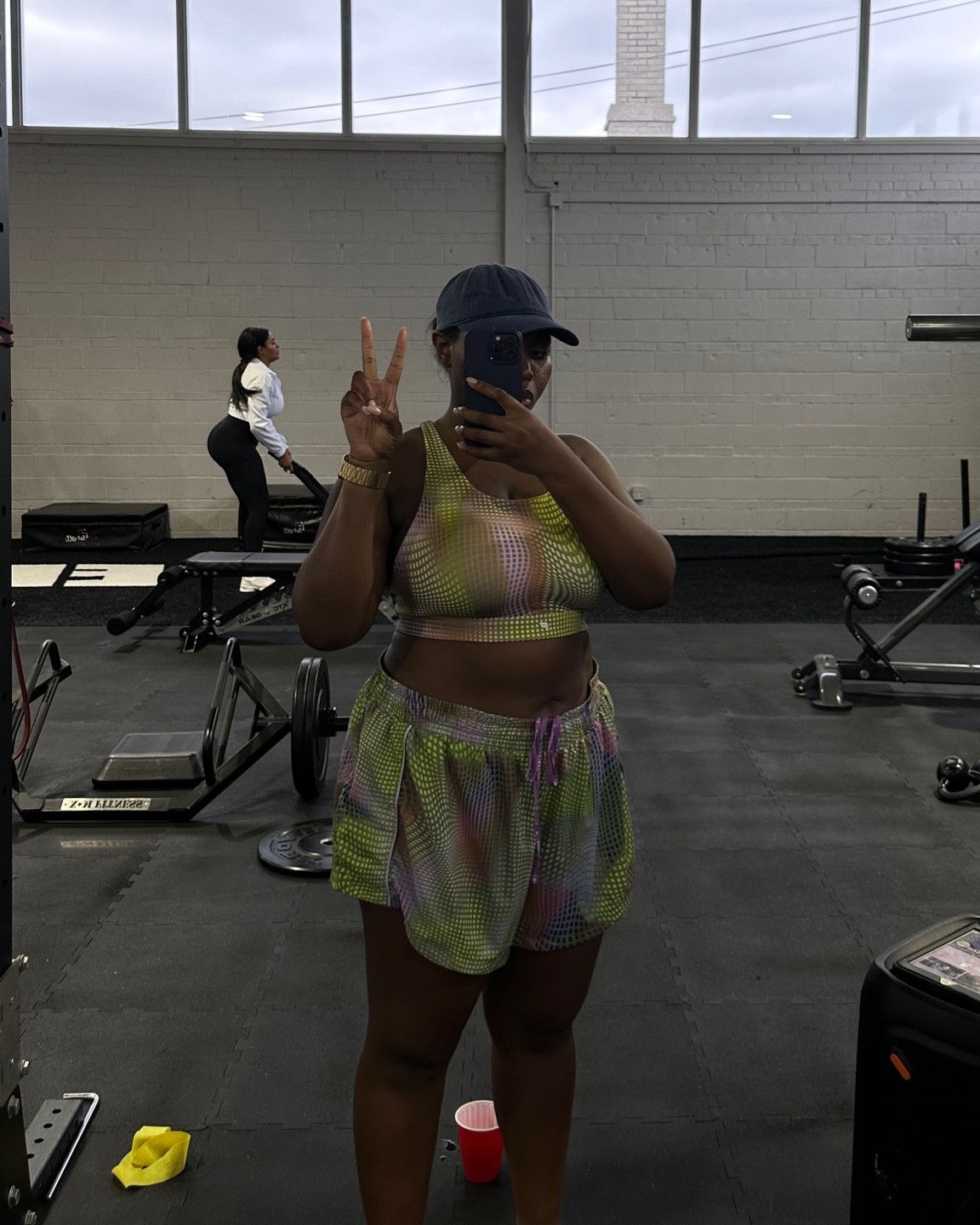 Printed workout shorts running set 🏋🏾‍♀️ 

#LTKmidsize #LTKfitness #LTKfindsunder50