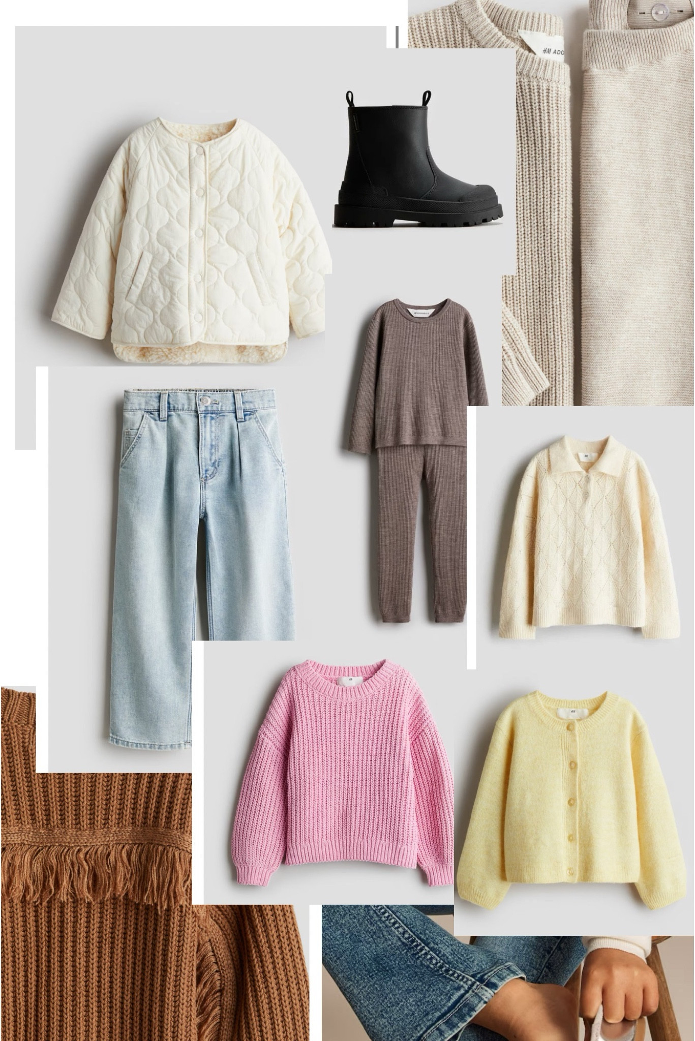 Sophia’s (age 6) fall/ winter h&m haul! 

Obsessed with these versatile pieces, I sized up for her In a few pieces so she will be able to get this year and next years wear out of them. Their sale is making everything so affordable! Can’t wait to have her in these! 