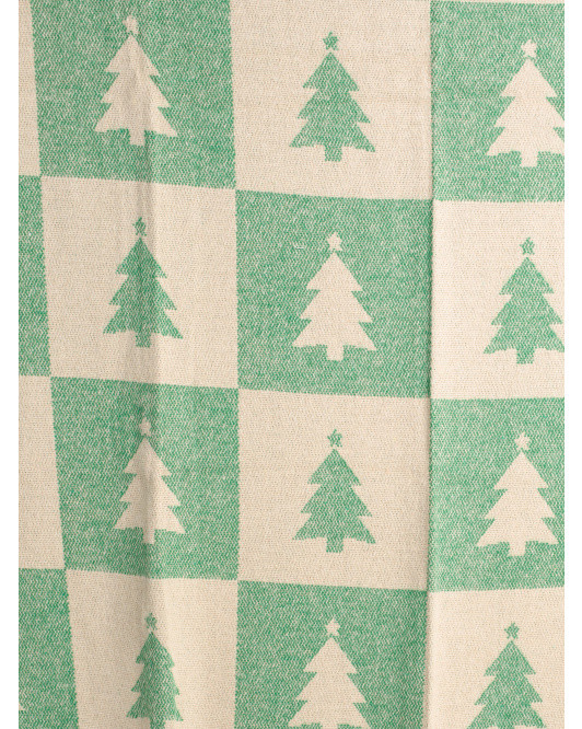 Made In Portugal Checkerboard Tree Throw | TJ Maxx