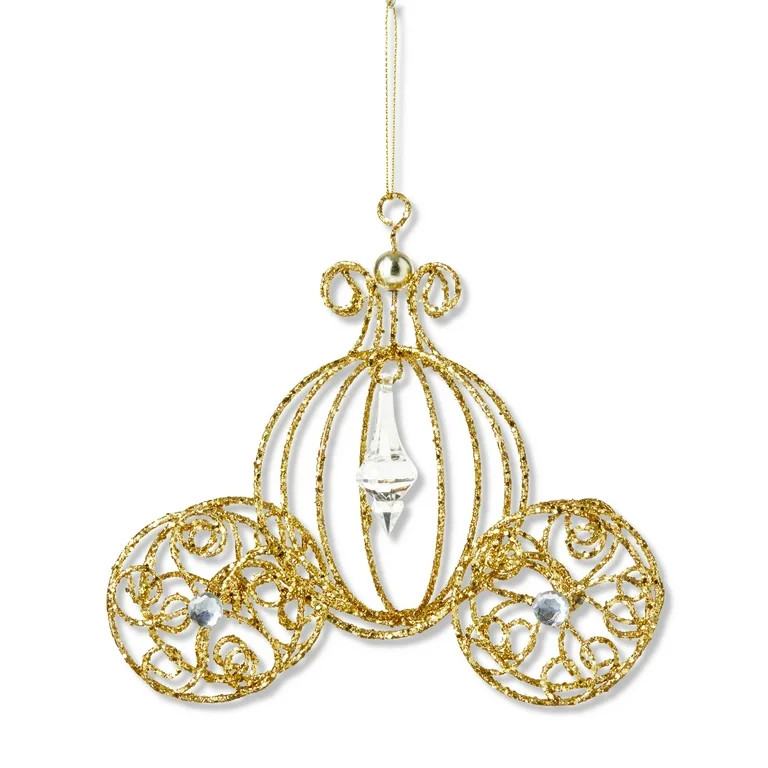 Gold Coach Christmas Ornament, 3 in, by Holiday Time | Walmart (US)