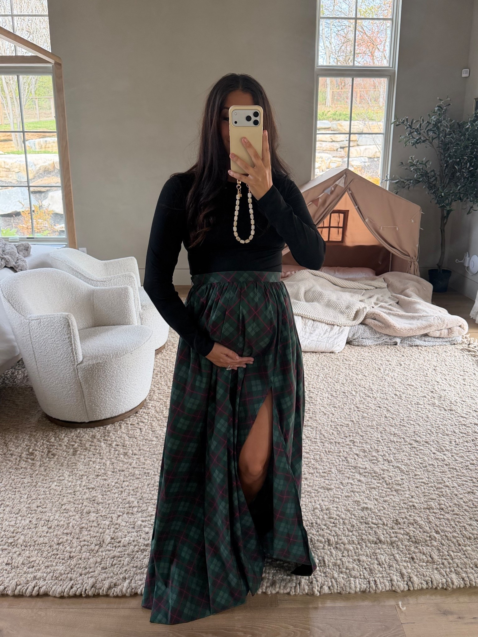 It’s giving Ralph Lauren Christmas, no? This is about as classic as it gets. The plaid skirt is everything! 

#LTKSeasonal #LTKHoliday #LTKootd