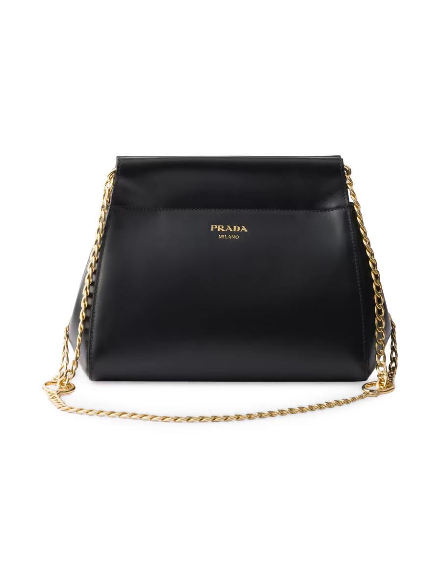 Enchaîné Leather Shoulder Bag | Saks Fifth Avenue