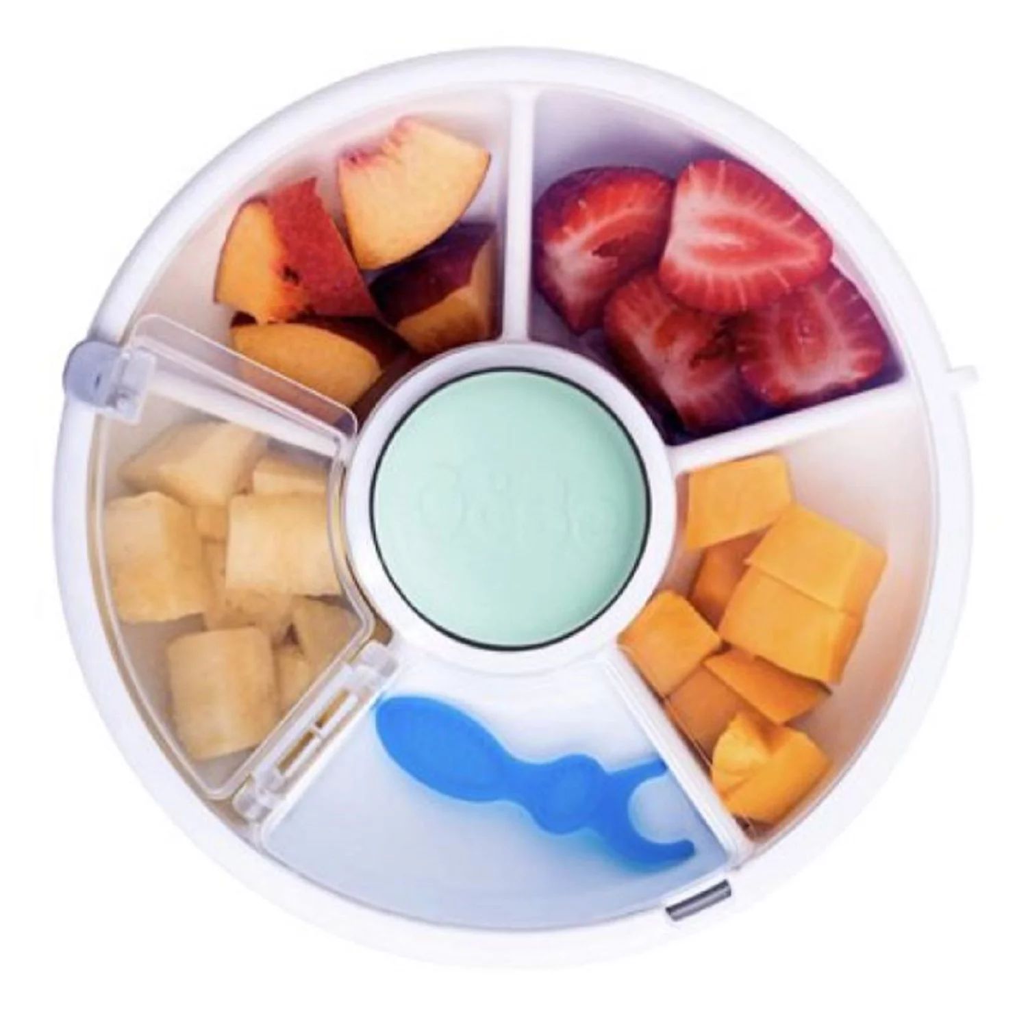 GoBe Kids Snack Spinner - Reusable Snack Container with 5 Compartment Dispenser and Lid | BPA and... | Walmart (US)