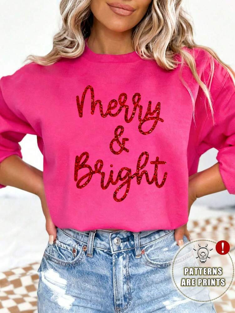 Merry Bright Sweatshirt | SHEIN
