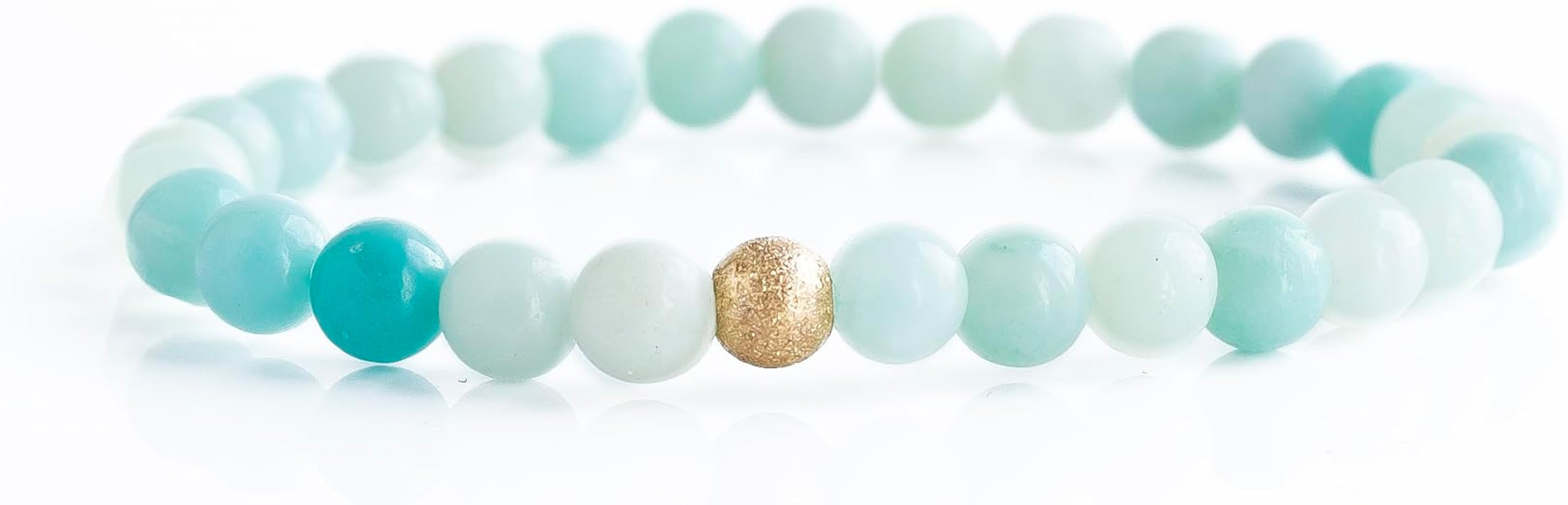 Lenny & Eva Core Gemstones Bracelet Collections Stretch Genuine Semi-Precious 6 mm Bracelets, Ama... | Amazon (US)