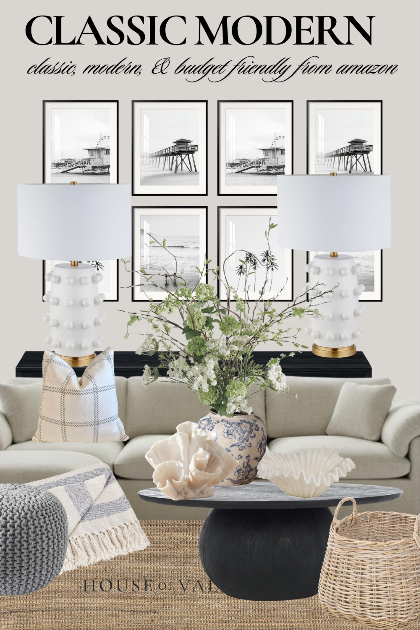 Classic, modern, & coastal AND from AMAZON?! Guys! Every piece is from Amazon!! Eeekk! I know! I can’t believe it either! But I love how budget doesn’t have to hold us back from creating our dream home!! 🖤

#LTKSeasonal #LTKHome #LTKSaleAlert