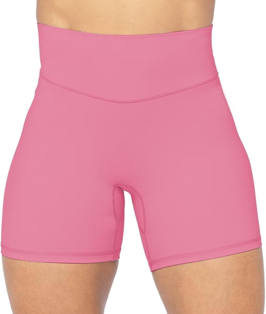 Sunzel No Front Seam High Waist Biker Shorts for Women, Squat Proof Yoga Workout Gym Bike Shorts | Amazon (US)