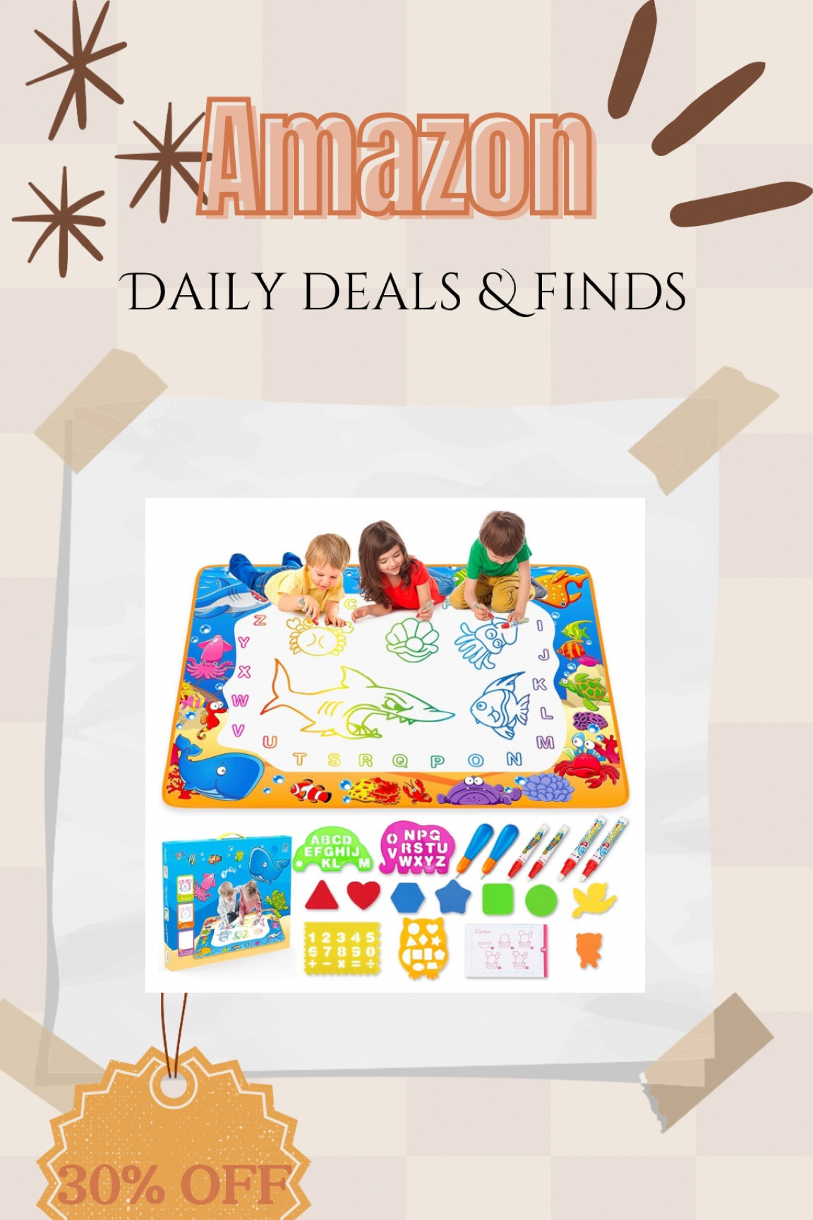 Water doodle pad perfect for rainy days. Adding to the birthday wish list for my soon to be 2 year old 

#LTKBaby #LTKKids #LTKFamily