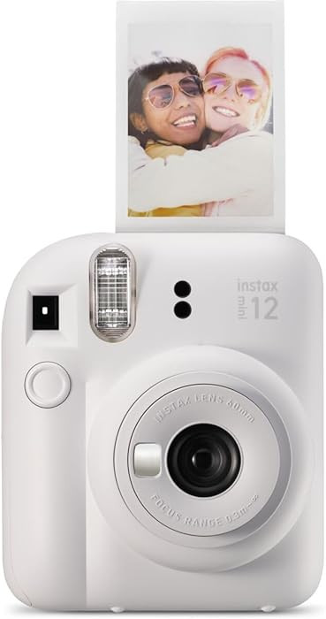 Fujifilm Instax Mini 12 Instant Film Camera, Clay White | Amazon (US)