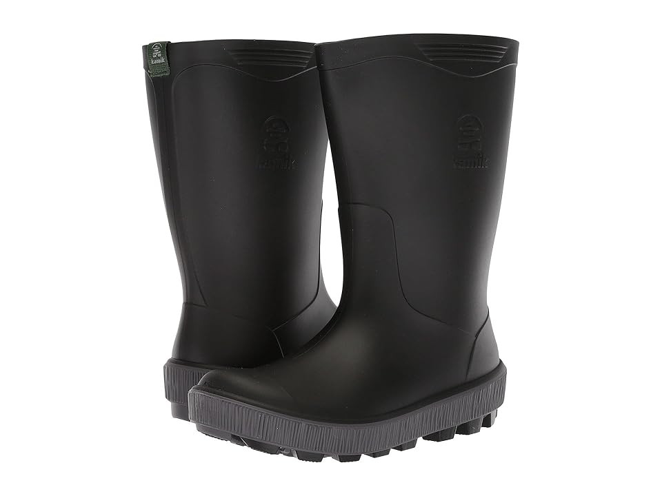 Kamik Kids Riptide (Toddler/Little Kid/Big Kid) Kids Shoes Black/Charcoal : 2 Little Kid M, Synthetic | Zappos