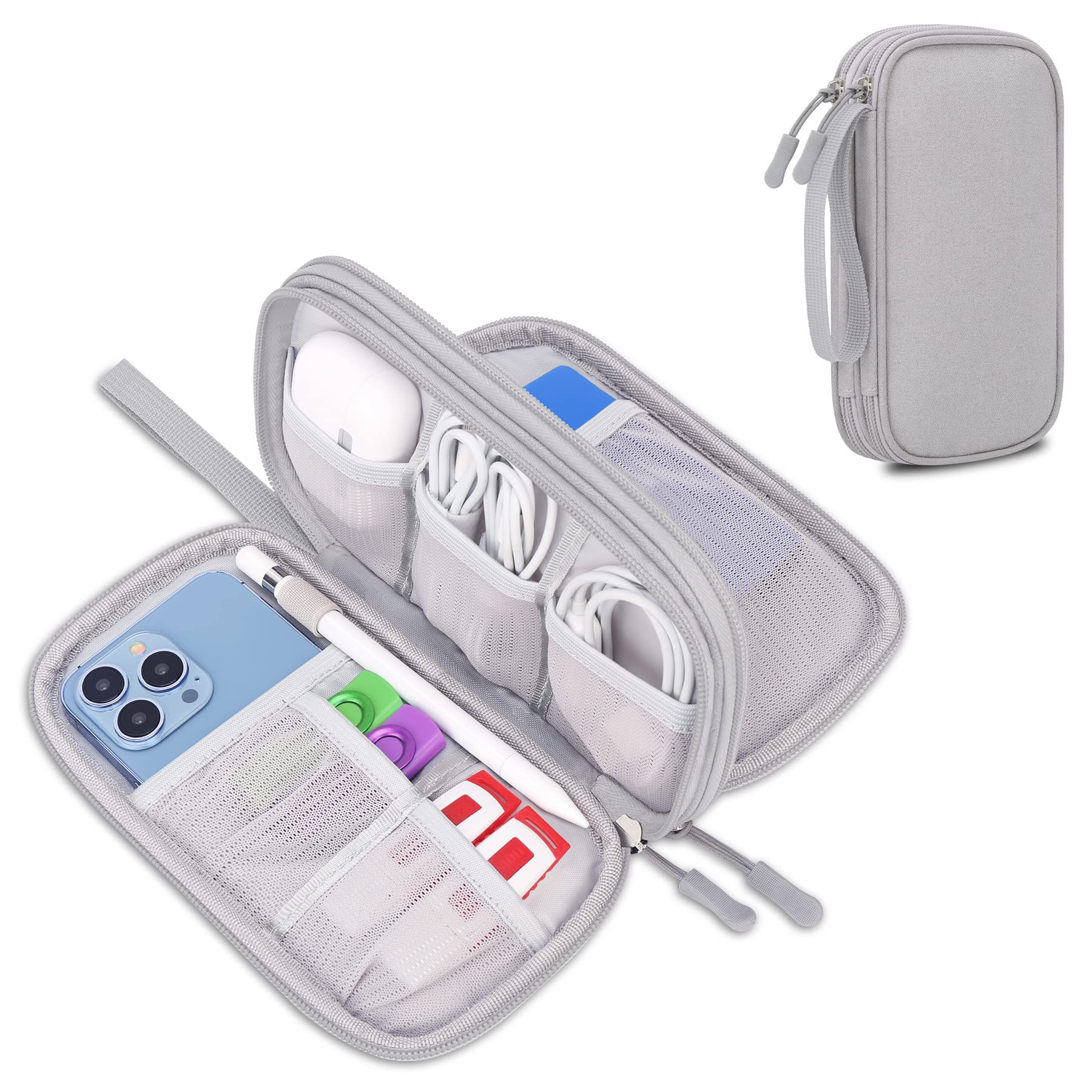 Canboc Electronic Organizer Travel Case, Tech Organizer Pouch Bag , Small Electronics Accessories Do | Amazon (US)