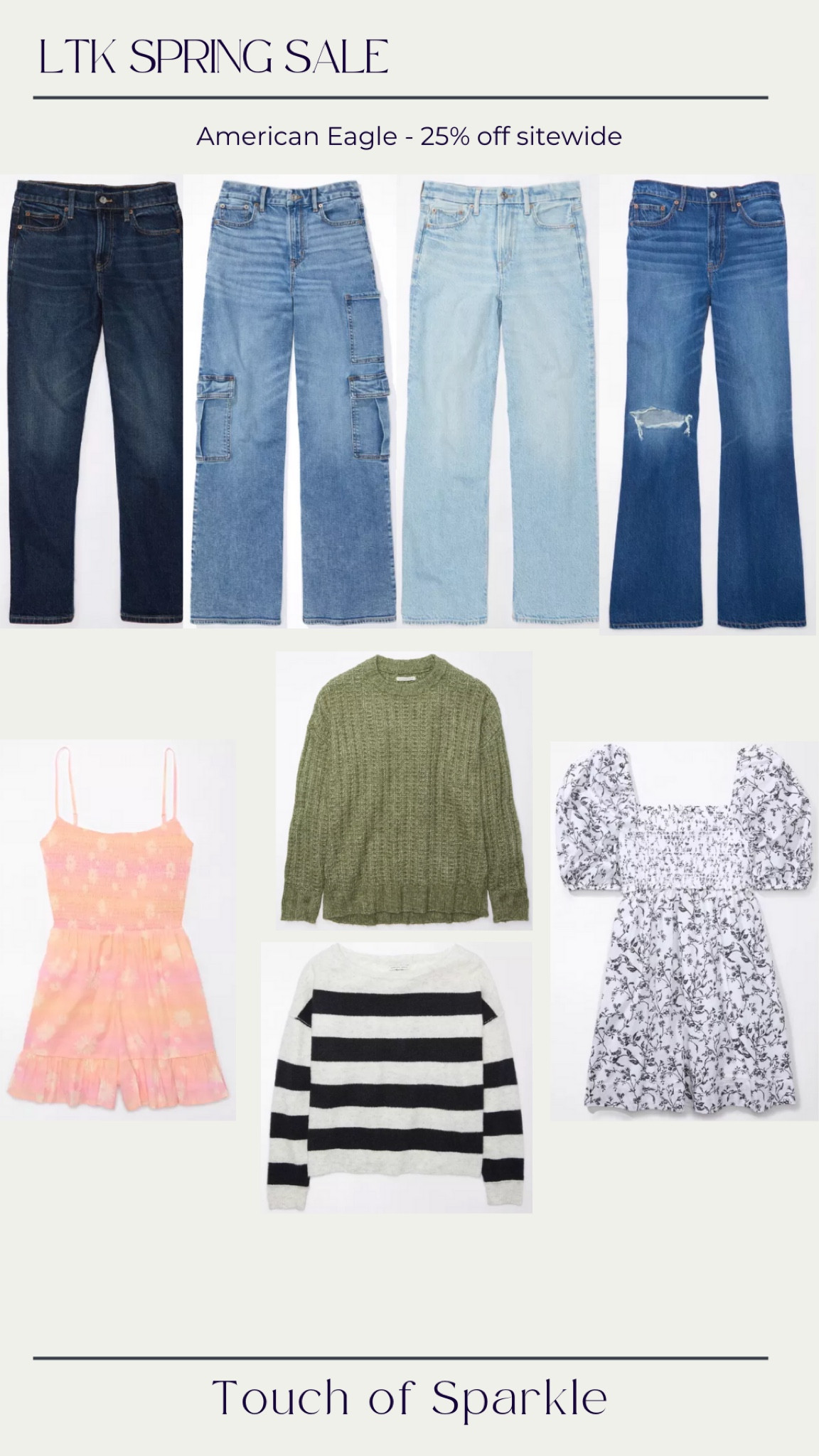 LTK Spring Sale!

American Eagle is 25% off sitewide! 

#LTKsalealert #LTKSpringSale #LTKstyletip