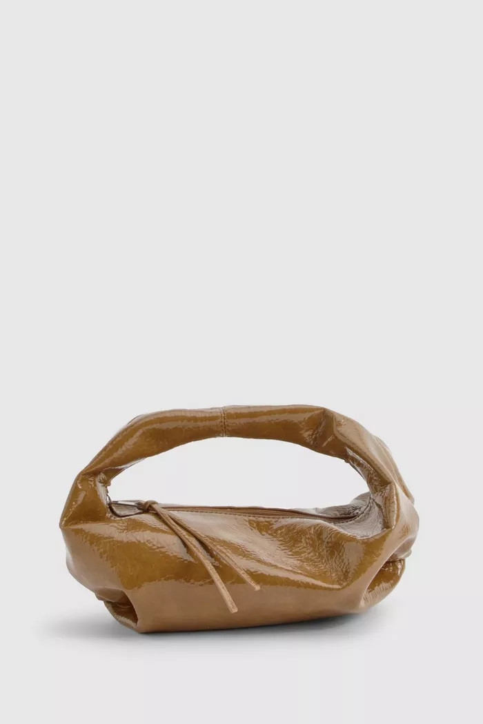 Textured Patent Slouchy Grab Bag | boohoo (US & Canada)