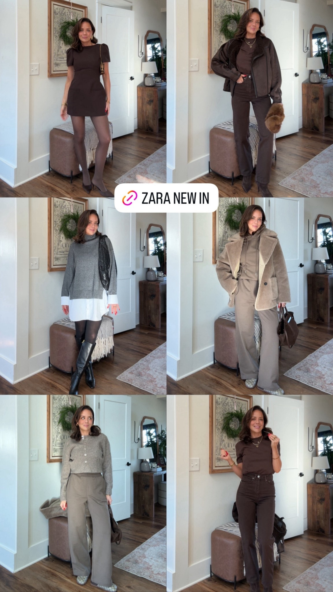 Zara winter haul! Zara new arrivals! I’m in XS/0 most except the brown dress DEF size up I’m in small. Brown jeans also run small I’m in 0 but I’m kinda inbtwn a 00/0 right now! Also sized up in the taupe lounge set!!! In small

#LTKFindsUnder100 #LTKootd #LTKFindsUnder50