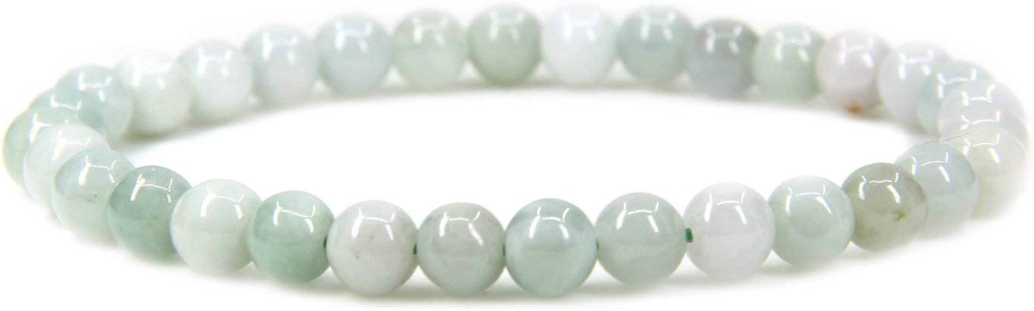 Angelstones Gem Semi Precious Gemstone 6mm Round Beads Stretch Bracelet 7" Unisex | Amazon (US)