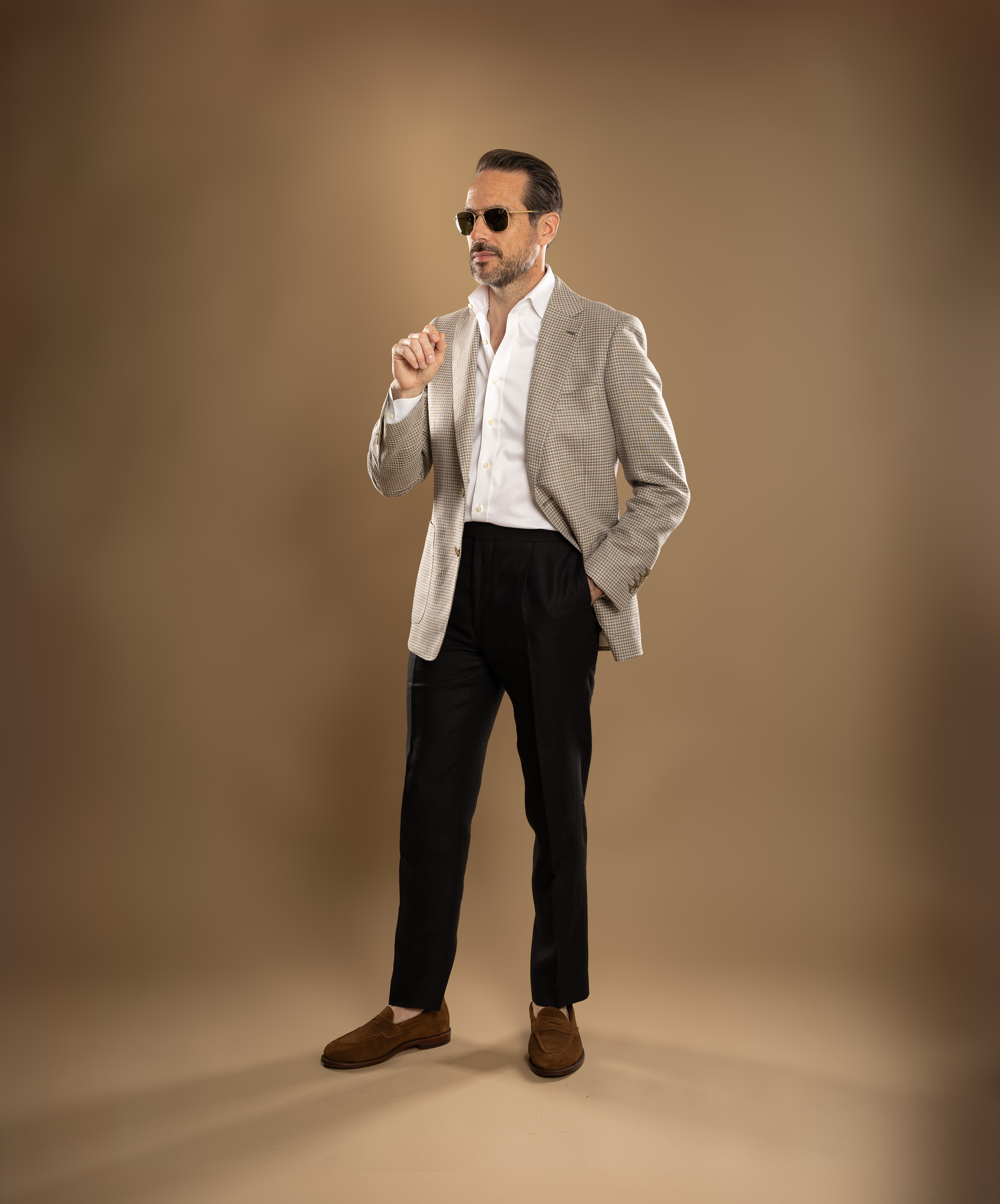 Black linen pants paired with a white shirt and houndstooth sport coat.

#LTKStyleTip #LTKMens #LTKSeasonal