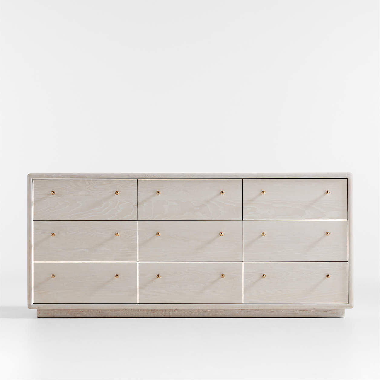 Lafayette 72" Whitewashed Wood 9-Drawer Dresser + Reviews | Crate & Barrel | Crate & Barrel