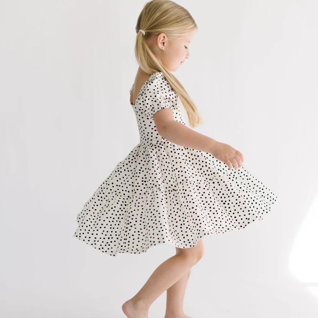 THE JULIET DRESS IN IVORY DOT | Alice + Ames