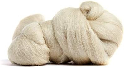 Merino Wool Roving, Premium Combed Top, Color Parchment, 21.5 Micron, Perfect for Felting Project... | Amazon (US)