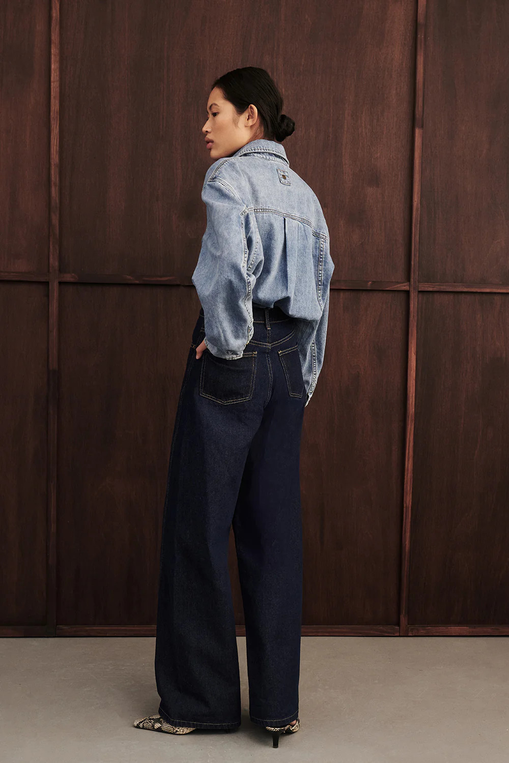 CARSON INDIGO TALL WIDE LEG JEAN | DISSH