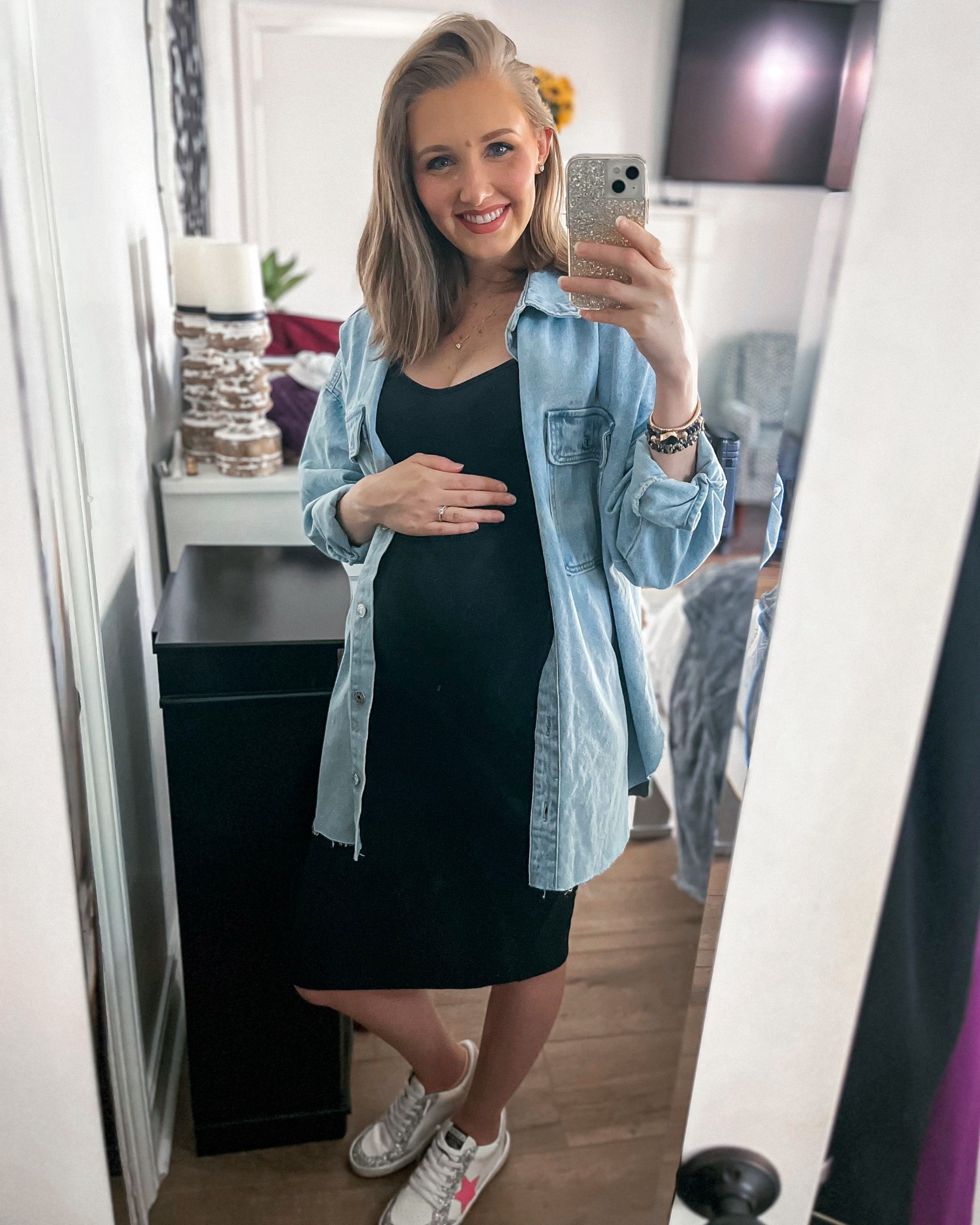 Styling a little black dress with a bump! 🖤

#LTKBump #LTKFindsUnder50 #LTKStyleTip