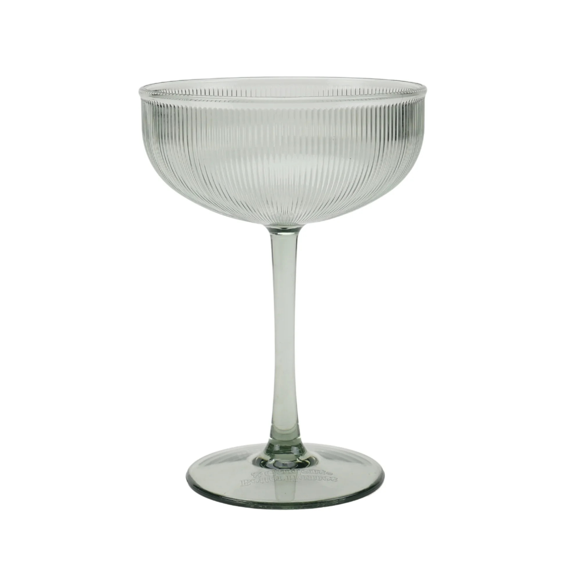 Better Homes and Gardens 11-Ounce Green Ribbed Tritan Coupe Glass | Walmart (US)