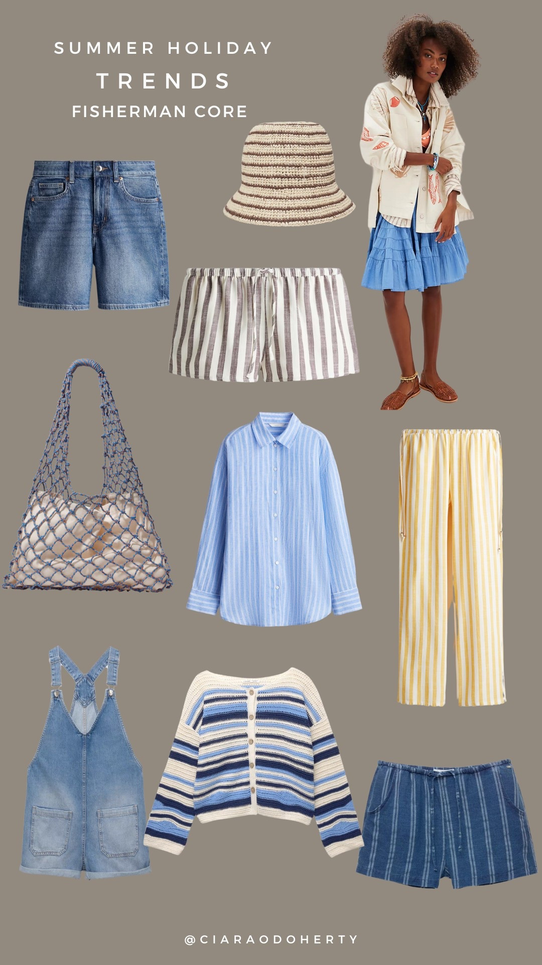 Summer holiday trends: fisherman core
Stripe, fishnet, denim, fisherman hat, bucket hat, denim 

#LTKsummer #LTKireland #LTKeurope