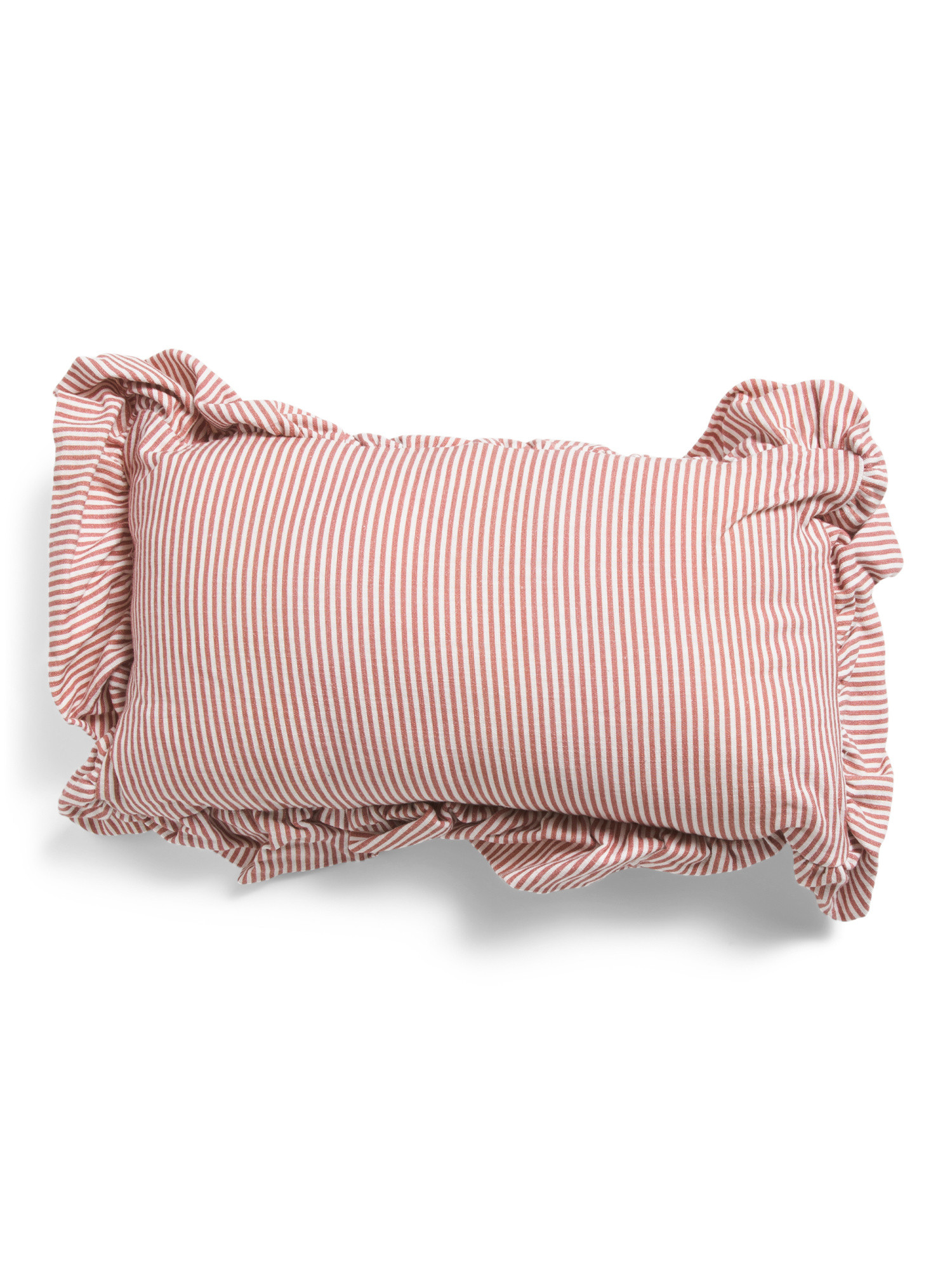 9x16 Newport Pinstripe Oversized Ruffle Edge Oblong Pillow | Home | Marshalls | Marshalls