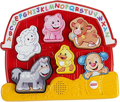 Fisher-Price Laugh & Learn Farm Animal Puzzle Toddler Toy | Amazon (US)