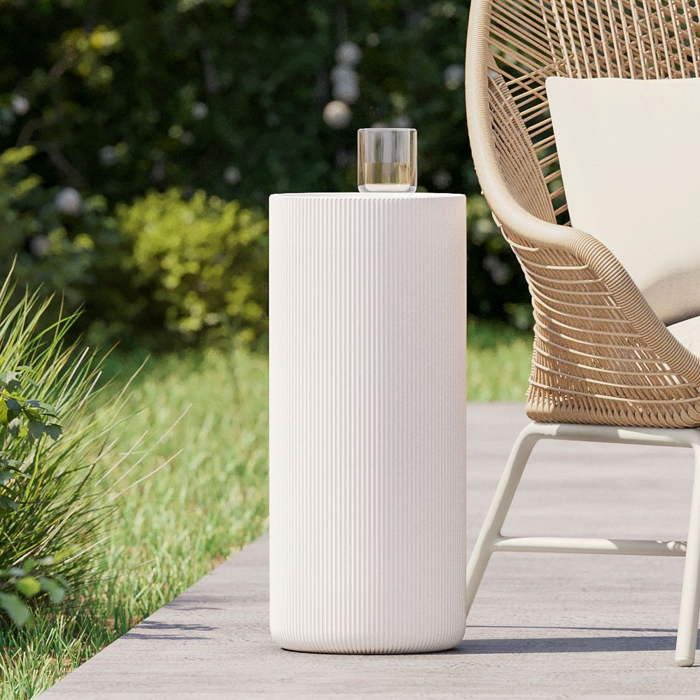 Kos Indoor/Outdoor Concrete Drink Table (10") | West Elm (US)