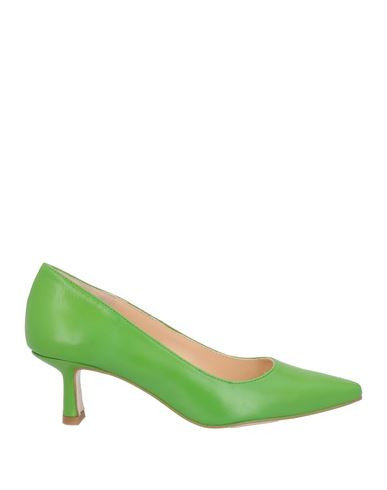 Xandres Woman Pumps Lime green Size 9 Leather | YOOX (US)