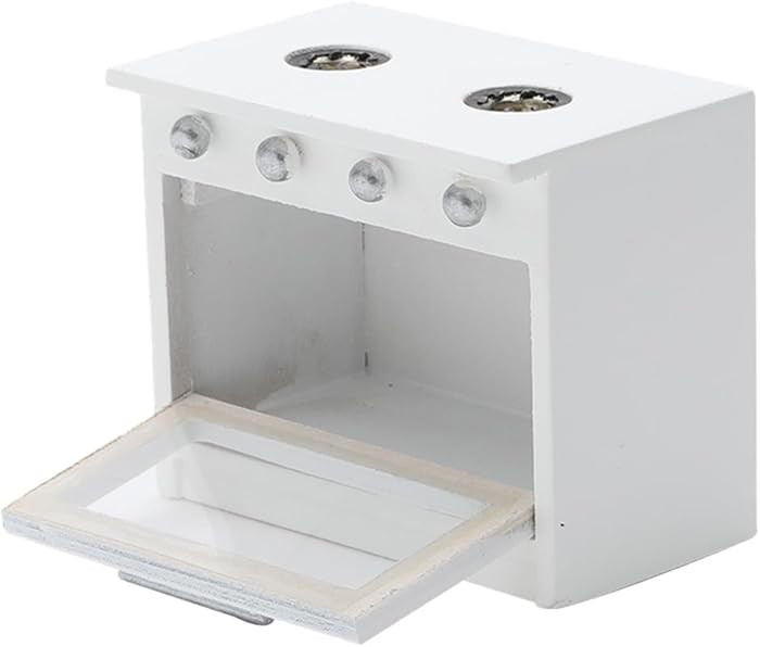 1 12 Scale Miniature Kitchen Stove Dollhouse Furniture Mini Stove Wooden Toy Oven for Dollhouse A... | Amazon (US)